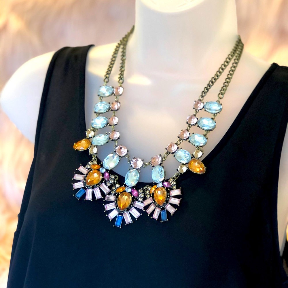 BAUBLEBAR Necklace Multicolor Rhinestone Statement